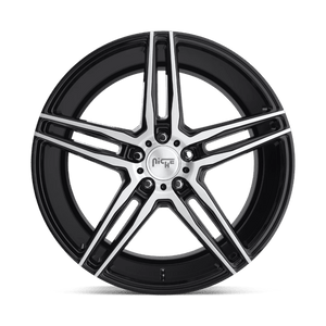 Niche M169 TURIN Matte Black Machined 20x9 +38 5x112mm 66.6mm - WheelWiz
