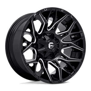 Fuel Offroad D769 TWITCH Glossy Black Milled 20x10 -18 6x135|6x139.7mm 106.1mm - Wheelwiz