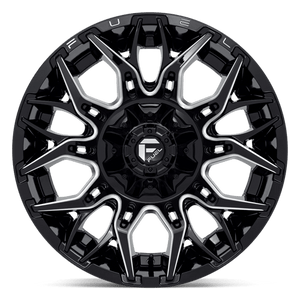 Fuel Offroad D769 TWITCH Glossy Black Milled 20x10 -18 6x135|6x139.7mm 106.1mm - Wheelwiz
