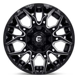 Fuel Offroad D769 TWITCH Glossy Black Milled 20x10 -18 6x135|6x139.7mm 106.1mm - Wheelwiz