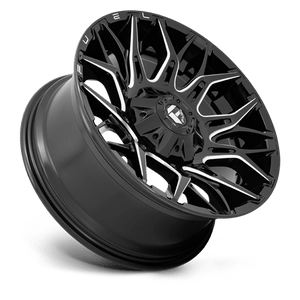 Fuel Offroad D769 TWITCH Glossy Black Milled 20x10 -18 8x170mm 125.1mm - Wheelwiz