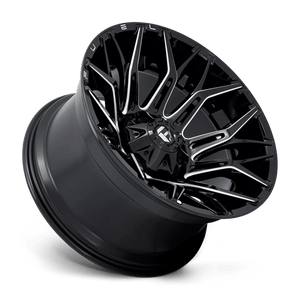 Fuel Offroad D769 TWITCH Glossy Black Milled 22x12 -44 8x165.1mm 125.1mm