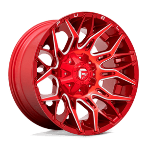 Fuel Offroad D771 TWITCH Candy Red Milled 20x10 -18 5x114.3|5x127mm 78.1mm - Wheelwiz