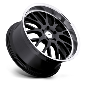 TSW TREMBLANT Gloss Black W/ Mirror Cut Lip 20x10 +25 5x120mm 76.1mm