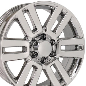 OE Wheels Replica TY10 Chrome 20x7.0 +15 6x139.7mm 106.1mm