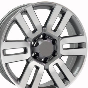 OE Wheels Replica TY10 Gunmetal Machined 20x7.0 +15 6x139.7mm 106.0mm