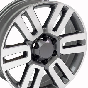 OE Wheels Replica TY10 Gunmetal Machined 20x7.0 +15 6x139.7mm 106.0mm
