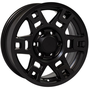 OE Wheels Replica TY16 Matte Black 17x7.0 +4 6x139.7mm 106.0mm - Wheelwiz