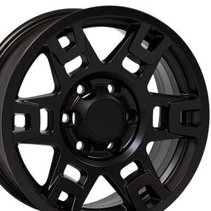 OE Wheels Replica TY16 Matte Black 17x7.0 +4 6x139.7mm 106.0mm - Wheelwiz