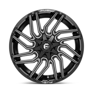 Fuel Offroad D773 TYPHOON Gloss Black Milled 22x10 -18 8x165.1mm 125.1mm - Wheelwiz