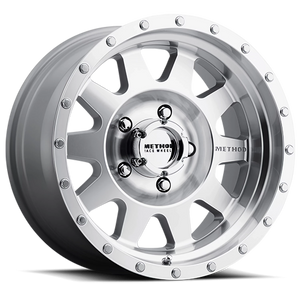 Method Race Wheels The Standard MR301 Machined W/ Clear Coat 17x9 -12 5x139.7mm 108mm - Wheelwiz