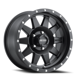 Method Race Wheels The Standard MR301 Matte Black 17x9 -12 5x127mm 94mm - Wheelwiz