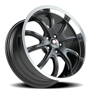 Vision Wheel 143 Gunmetal Machined Lip 18x9.5 +12 5x120.65mm 83mm - Wheelwiz