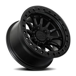 Lock Offroad Trail Matte Black W/ Matte Black Ring 17x9 +1 5x127mm 71.5mm