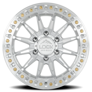 Lock Offroad Trail Machined Silver W/ Clear Coat 20x9 +1 5x127mm 71.5mm