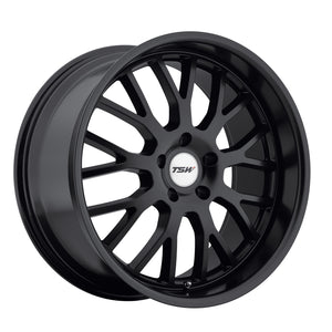 TSW TREMBLANT Matte Black 17x8 +20 5x120mm 76.1mm - Wheelwiz