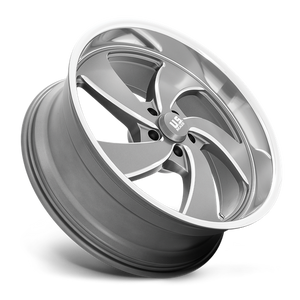 US MAG U133 DESPERADO Anthracite Milled Diam-cut Lip 22x10.5 +1 5x120.65mm 72.6mm - Wheelwiz