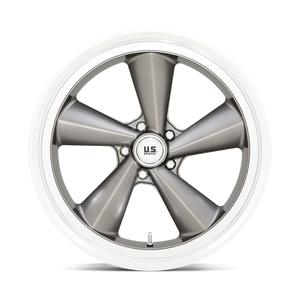 US MAG U137 TS Anthracite W/ Diamond Cut Lip 22x9 +15 5x120.65mm 72.6mm