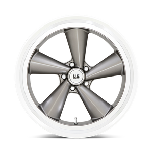 US MAG U137 TS Anthracite W/ Diamond Cut Lip 22x10.5 0 5x120.65mm 72.6mm