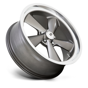 US MAG U137 TS Anthracite W/ Diamond Cut Lip 22x9 +15 5x120.65mm 72.6mm