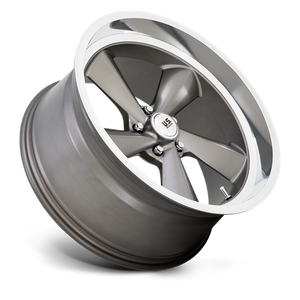 US MAG U137 TS Anthracite W/ Diamond Cut Lip 22x10.5 0 5x120.65mm 72.6mm