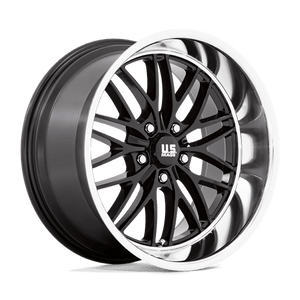 US MAG U138 SANTA CRUZ Gloss Black W/ Diamond Cut Lip 20x8.5 +6 5x127mm 78.1mm - Wheelwiz