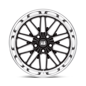 US MAG U138 SANTA CRUZ Gloss Black W/ Diamond Cut Lip 20x8.5 +6 5x120.65mm 72.6mm - Wheelwiz