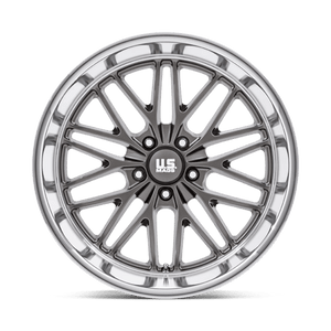 US MAG U139 SANTA CRUZ Anthracite W/ Diamond Cut Lip 20x8.5 +6 5x120.65mm 72.6mm - Wheelwiz