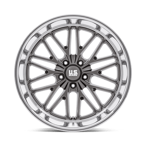 US MAG U139 SANTA CRUZ Anthracite W/ Diamond Cut Lip 20x8.5 +6 5x120.65mm 72.6mm - Wheelwiz