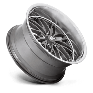 US MAG U139 SANTA CRUZ Anthracite W/ Diamond Cut Lip 22x10.5 0 5x127mm 78.1mm - Wheelwiz
