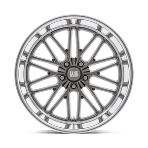 US MAG U139 SANTA CRUZ Anthracite W/ Diamond Cut Lip 22x10.5 0 5x127mm 78.1mm - Wheelwiz