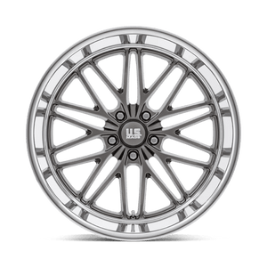 US MAG U139 SANTA CRUZ Anthracite W/ Diamond Cut Lip 22x10.5 0 5x127mm 78.1mm - Wheelwiz