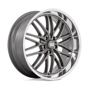 US MAG U139 SANTA CRUZ Anthracite W/ Diamond Cut Lip 22x9 +15 5x127mm 78.1mm - Wheelwiz
