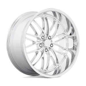 US MAG U140 SANTA CRUZ Chrome 22x10.5 0 5x127mm 78.1mm - Wheelwiz