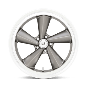 US MAG U137 TS Anthracite W/ Diamond Cut Lip 22x9 +15 5x120.65mm 72.6mm