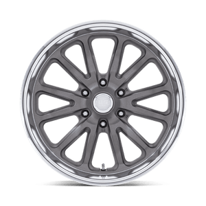 US MAG UC145 RAMBLER 6 Matte Gunmetal Diamond Cut Lip 20x9.5 +1 6x139.7mm 106.1mm