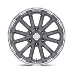 US MAG UC145 RAMBLER 6 Matte Gunmetal Diamond Cut Lip 20x9.5 +1 6x127mm 78.1mm - Wheelwiz