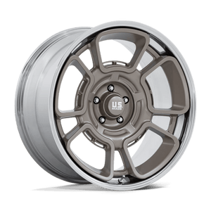 US MAG UC147 FLAGSTAFF Pewter W/ Chrome Lip 20x8.5 +1 5x127mm 78.1mm - Wheelwiz