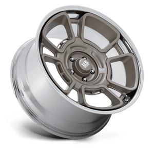 US MAG UC147 FLAGSTAFF Pewter W/ Chrome Lip 22x9 +15 5x127mm 78.1mm - Wheelwiz