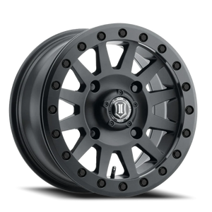 Icon Alloys UTV Compression Satin Black 15x7 +38 4x156mm 132mm