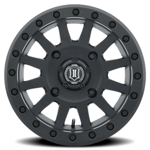Icon Alloys UTV Compression Satin Black 15x7 +12 4x156mm 132mm