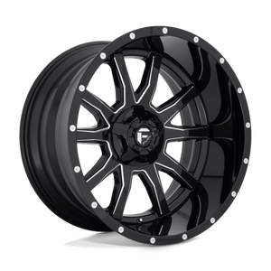 Fuel Offroad D627 VANDAL Gloss Black Milled 22x12 -43 5x114.3|5x127mm 78.1mm - WheelWiz