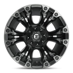 Fuel Offroad D851 VAPOR Matte Black Gray Tint 17x9 +1 5x114.3|5x127mm 78.1mm - Wheelwiz