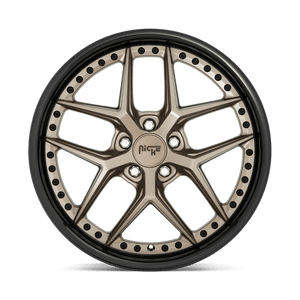 Niche M227 VICE Matte Bronze Black Bead Ring 20x9 +18 5x115mm 71.5mm - Wheelwiz
