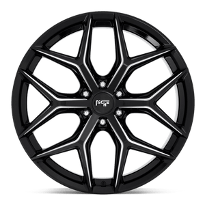 Niche M232 VICE SUV Gloss Black Milled 24x10 +30 6x135mm 87.1mm - Wheelwiz
