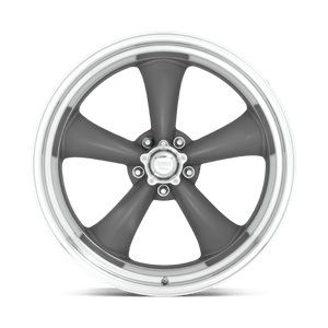 American Racing VN215 CLASSIC TORQ THRUST II Mag Gray W/ Machined Lip 20x10 +6 5x120.65mm 83.1mm - Wheelwiz