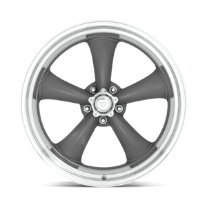 American Racing VN215 CLASSIC TORQ THRUST II Mag Gray W/ Machined Lip 16x7 0 5x120.65mm 83.1mm - Wheelwiz