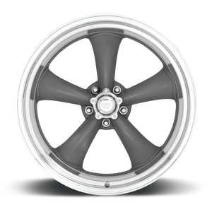 American Racing VN215 CLASSIC TORQ THRUST II Mag Gray Machined Lip 18x10 +06 5x114.3mm 83.1mm - Wheelwiz