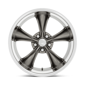American Racing VN338 BOSS TT Graphite W/ Diamond Cut Lip 20x8.5 +2 5x120.65mm 72.6mm - Wheelwiz