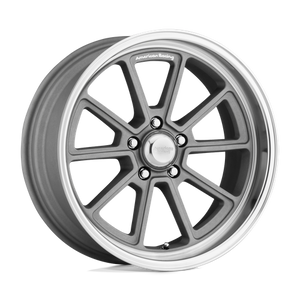 American Racing VN510 DRAFT Vintage Silver W/ Diamond Lip 18x8 0 5x127mm 78.1mm